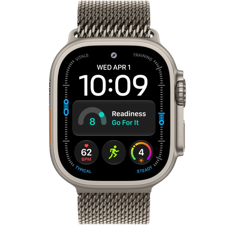 Часы Apple Watch Ultra 4 49mm Natural Titanium Case Milanese Loop Natural M