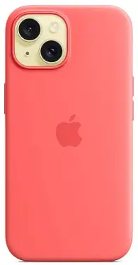 Чехол для iPhone 15 Silicone Case with MagSafe Guava