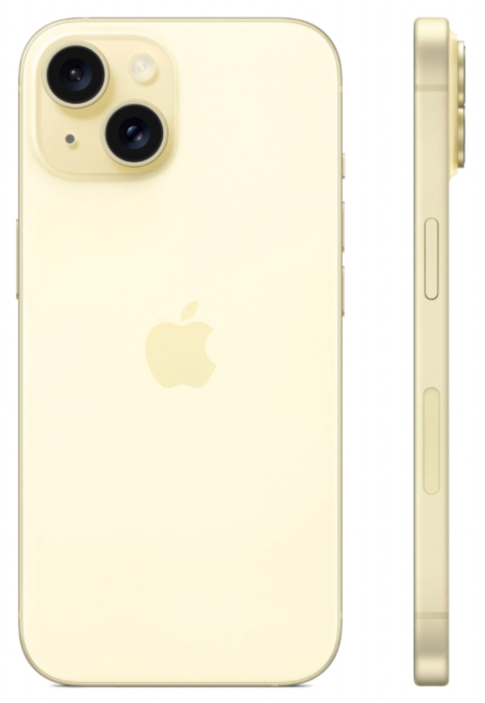 Смартфон Apple iPhone 15 128GB nano-Sim Yellow
