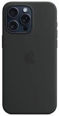 Чехол для iPhone 15 Pro Silicone Case with MagSafe Black