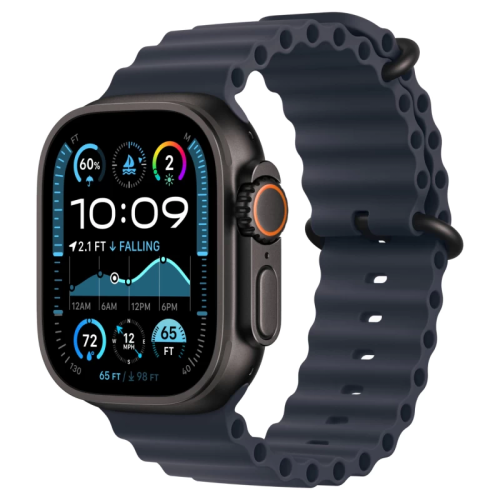 Часы Apple watch Ultra 2 2024 49mm Black Titanium Case Ocean Band Navy