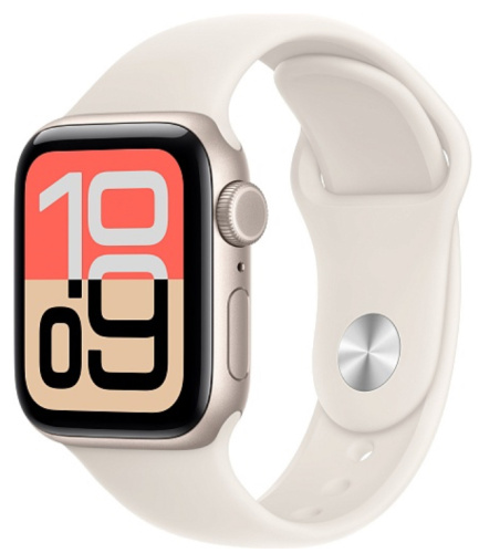 Часы Apple Watch Series SE3 2025 40mm Starlight Aluminium Case GPS Sport Band Starlight S/M
