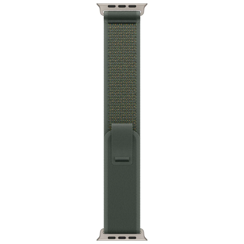 Часы Apple watch Ultra 2 2024 49mm Natural Titanium Case Trail Loop Green S/M