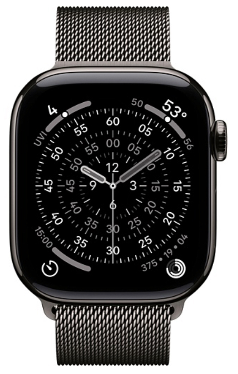 Часы Apple Watch 11 42mm Slate Titanium Case Slate Milanese Loop