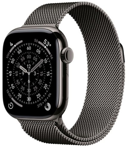 Часы Apple Watch 11 42mm Slate Titanium Case Slate Milanese Loop