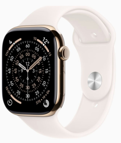 Часы Apple Watch 11 46mm Gold Titanium Case Sport Band Light Blush M/L