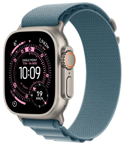 Часы Apple Watch Ultra 3 2025 49mm Natural Titanium Case Alpine Loop Light Blue S