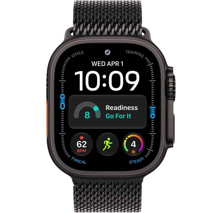 Часы Apple Watch Ultra 4 49mm Black Titanium Case Milanese Loop Black S