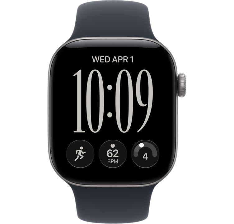 Часы Apple Watch Series 12 46mm Space Gray Aluminum Case GPS Sport Band Navy Blue M/L