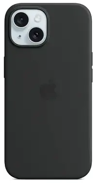Чехол для iPhone 15 Silicone Case with MagSafe Black