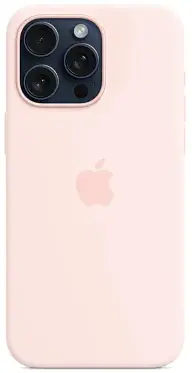 Чехол для iPhone 15 Pro Silicone Case with MagSafe Light Pink