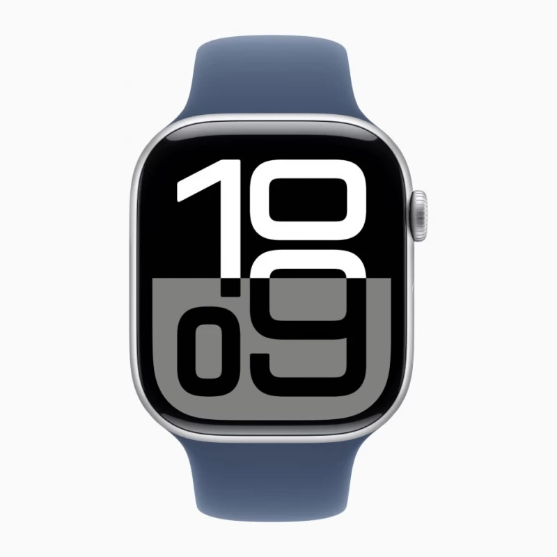 Часы Apple Watch Series 10 42mm Silver Aluminium Case Sport Band Denim S/M
