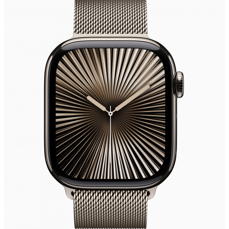 Часы Apple Watch Series 10 42mm Natural Titanium Case Milanese Loop Natural