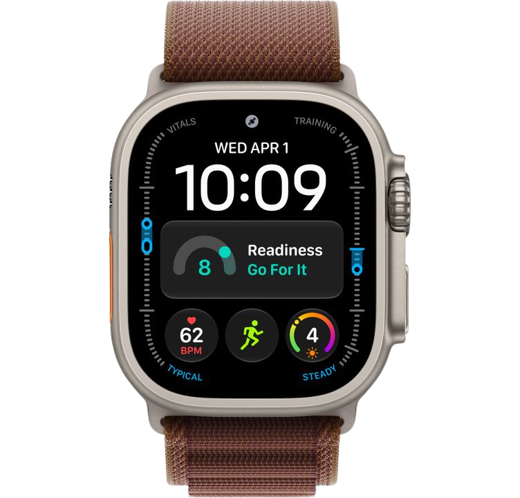 Часы Apple Watch Ultra 4 49mm Natural Titanium Case Alpine Loop Burgundy L