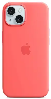 Чехол для iPhone 15 Silicone Case with MagSafe Guava