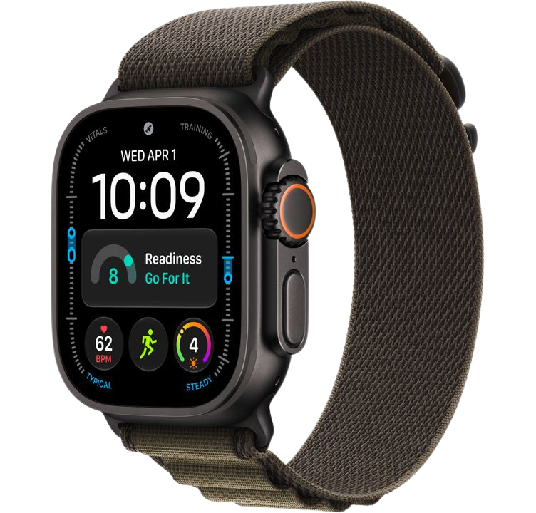Часы Apple Watch Ultra 4 49mm Black Titanium Case Alpine Loop Dark Olive M
