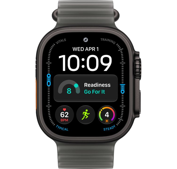 Часы Apple Watch Ultra 4 49mm Black Titanium Case Ocean Band Translucent Black