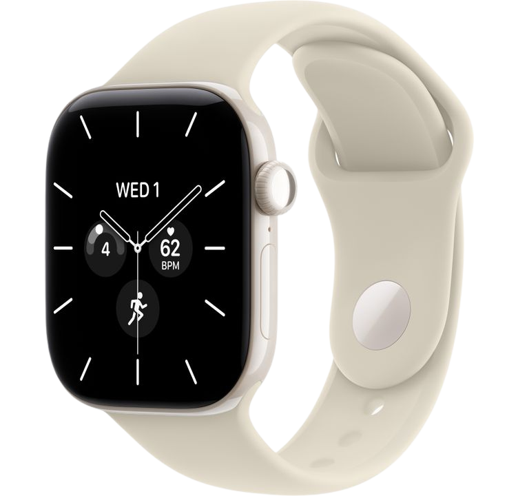 Часы Apple Watch Series 12 46mm Pearl White Ceramic Case GPS Sport Band Sand S/M