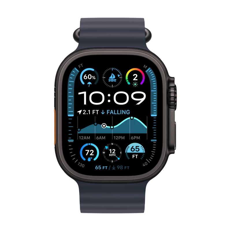 Часы Apple watch Ultra 2 2024 49mm Black Titanium Case Ocean Band Navy