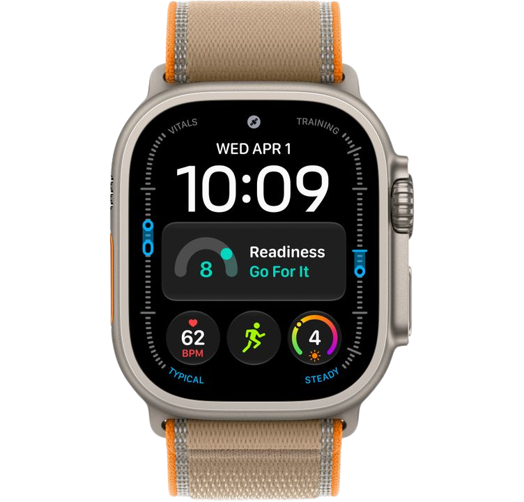 Часы Apple Watch Ultra 4 49mm Natural Titanium Case Trail Loop Sand M/L