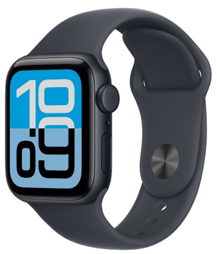 Часы Apple Watch Series SE3 2025 40mm Midnight Aluminium Case GPS Sport Band Midnight M/L