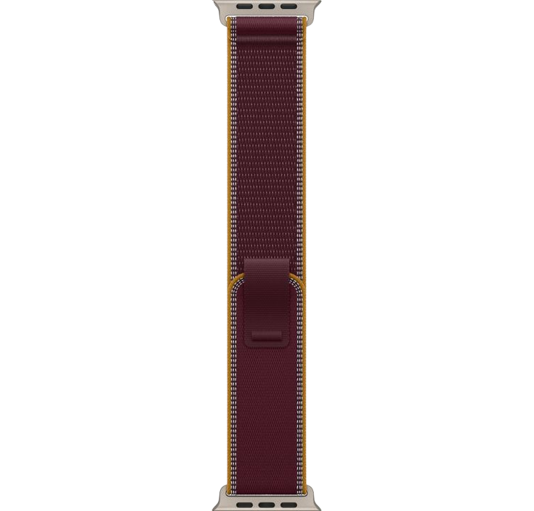 Часы Apple Watch Ultra 4 49mm Natural Titanium Case Trail Loop Burgundy S/M