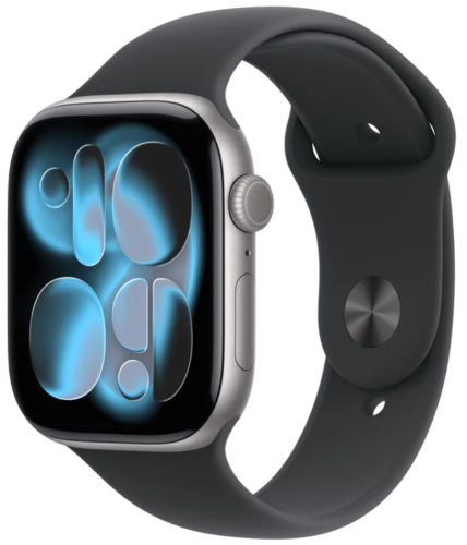 Часы Apple Watch 11 46mm Space Gray Aluminium Case GPS Sport Band Black S/M