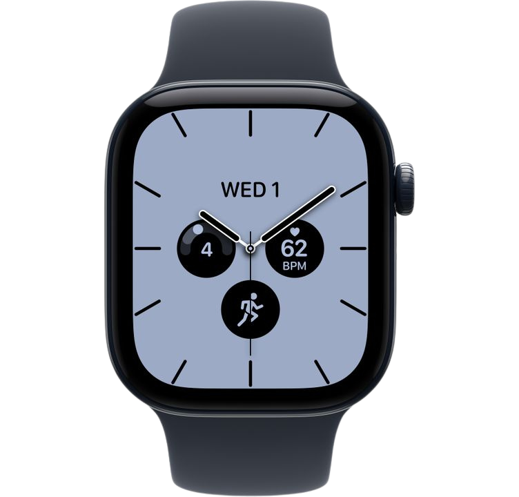 Часы Apple Watch Series 12 46mm Night Blue Ceramic Case GPS Sport Band Navy Blue S/M