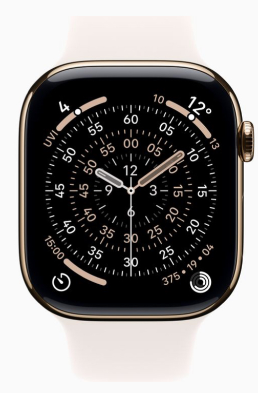 Часы Apple Watch 11 46mm Gold Titanium Case Sport Band Light Blush M/L