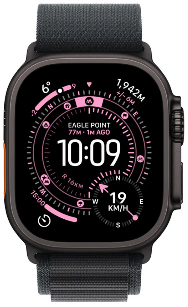 Часы Apple Watch Ultra 3 2025 49mm Black Titanium Case Alpine Loop Black M