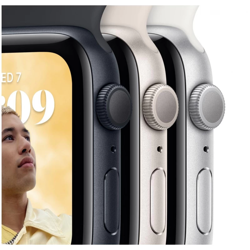 Часы Apple Watch Series SE2 2024 44mm Silver Aluminium Case GPS Sport Band Denim S/M