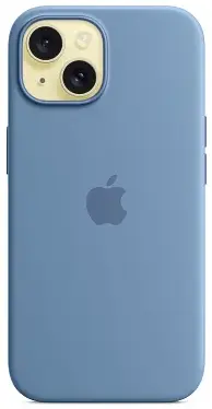 Чехол для iPhone 15 Silicone Case with MagSafe Winter Blue