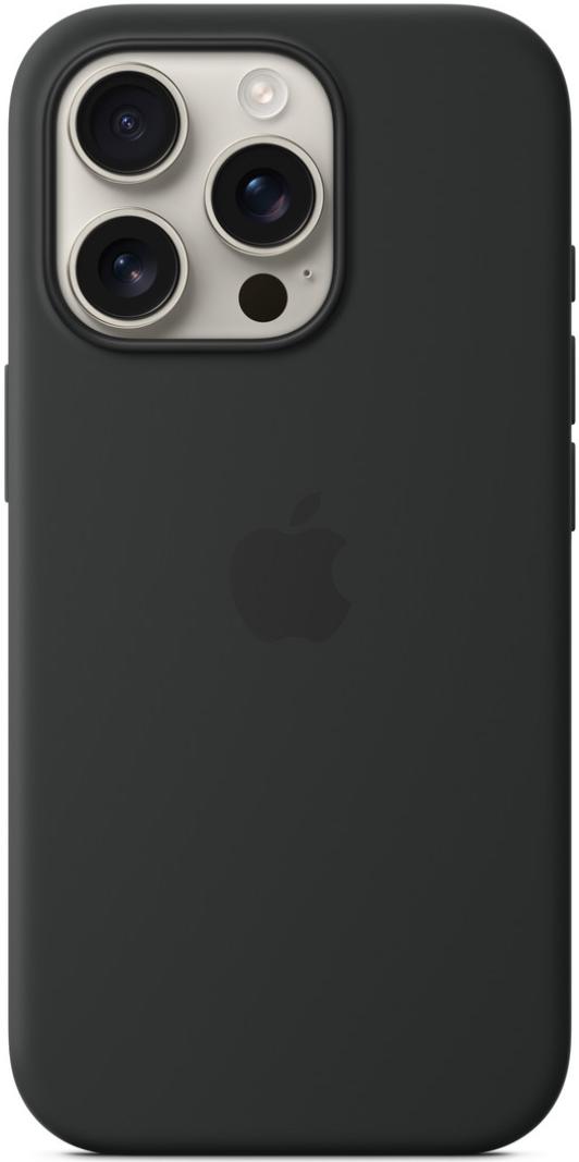 Чехол для iPhone 16 Pro Silicone Case with MagSafe Black
