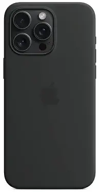 Чехол для iPhone 15 Pro Silicone Case with MagSafe Black