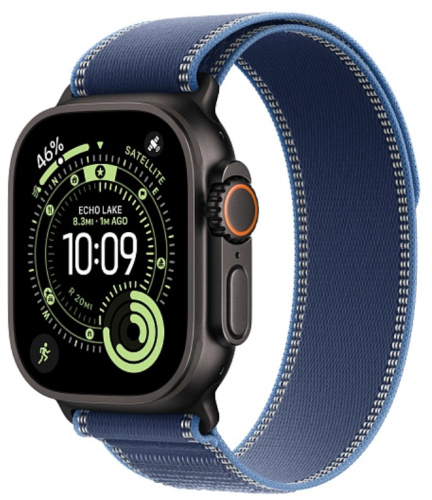 Часы Apple Watch Ultra 3 2025 49mm Black Titanium Case Trail Loop Blue/Bright Blue M/L
