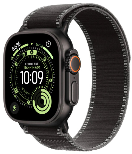 Часы Apple Watch Ultra 3 2025 49mm Black Titanium Case Trail Loop Black/Charcoal M/L