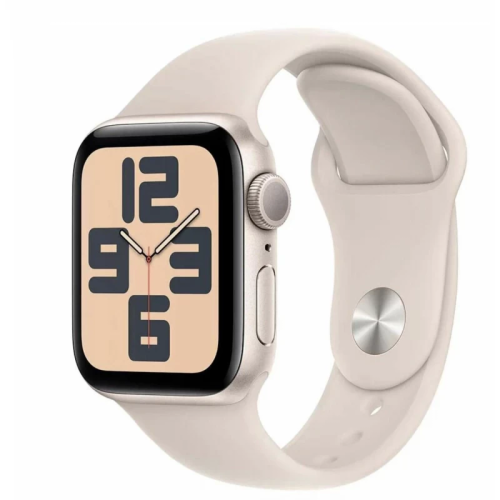 Часы Apple Watch Series SE2 2024 44mm Starlight Aluminium Case GPS Sport Band Starlight M/L