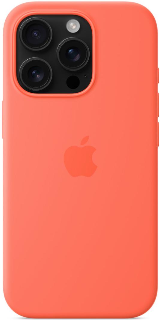 Чехол для iPhone 16 Pro Max Silicone Case with MagSafe Tangerine