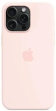 Чехол для iPhone 15 Pro Silicone Case with MagSafe Light Pink