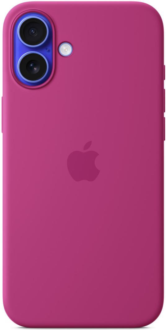 Чехол для iPhone 16 Plus Silicone Case with MagSafe Fuchsia