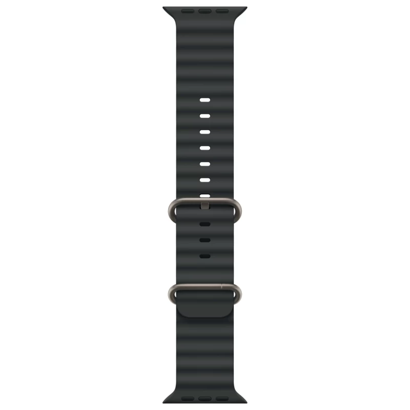Часы Apple watch Ultra 2 2024 49mm Natural Titanium Case Ocean Band Black