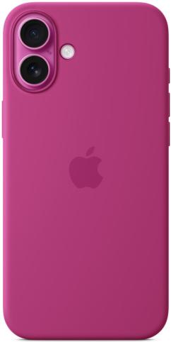 Чехол для iPhone 16 Plus Silicone Case with MagSafe Fuchsia