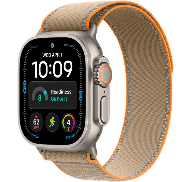 Часы Apple Watch Ultra 4 49mm Natural Titanium Case Trail Loop Sand M/L