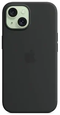 Чехол для iPhone 15 Silicone Case with MagSafe Black