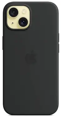 Чехол для iPhone 15 Silicone Case with MagSafe Black