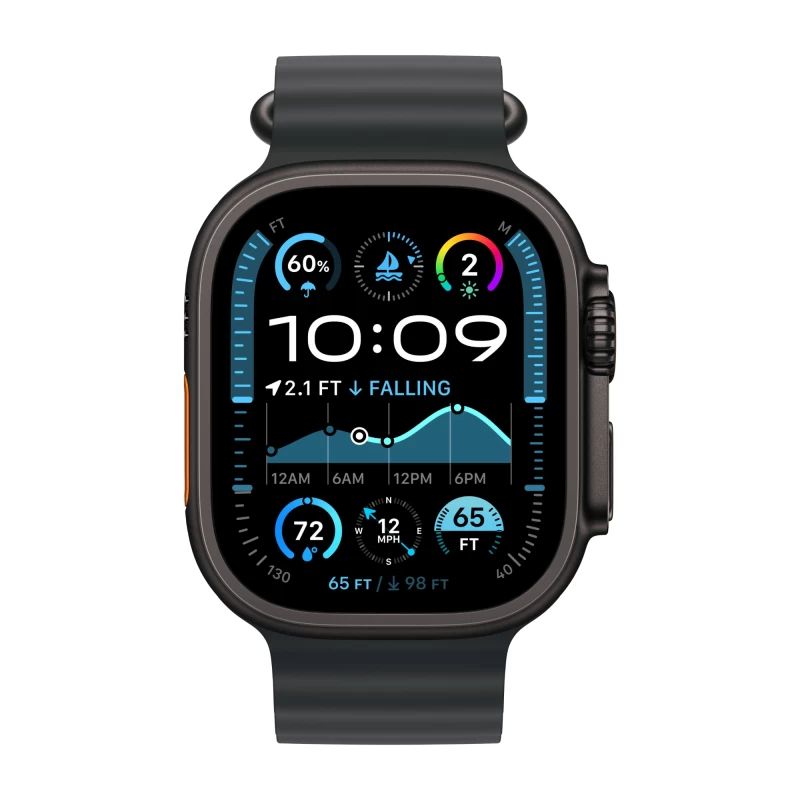 Часы Apple watch Ultra 2 2024 49mm Black Titanium Case Ocean Band Black