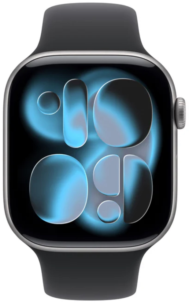 Часы Apple Watch 11 46mm Space Gray Aluminium Case GPS Sport Band Black S/M