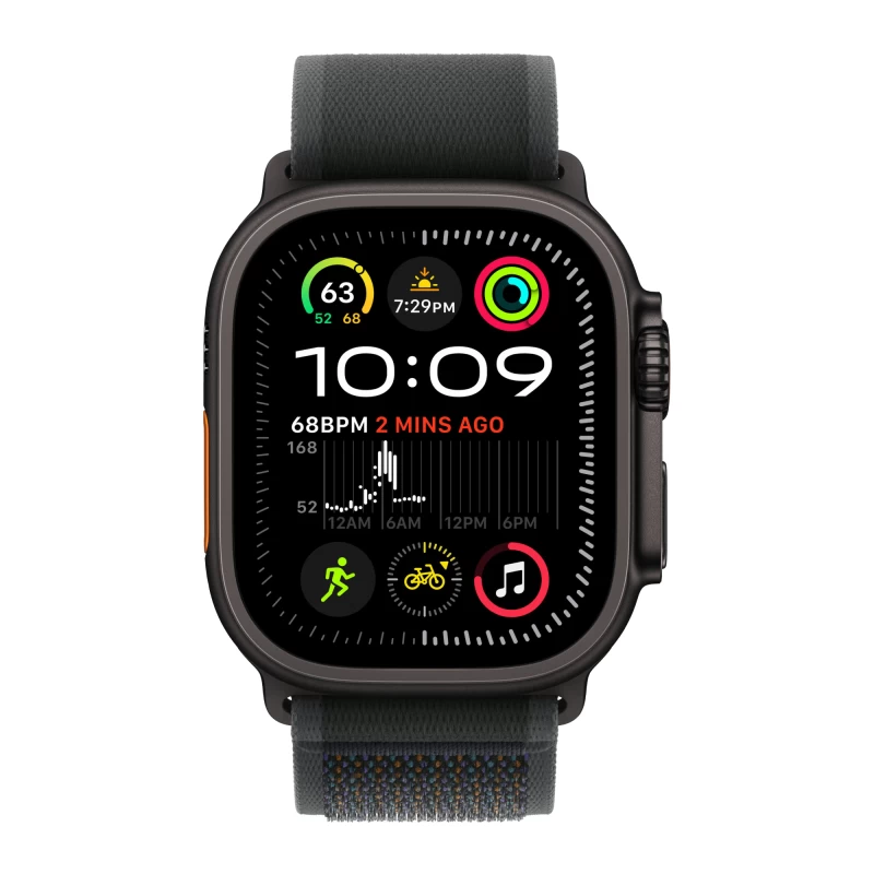 Часы Apple watch Ultra 2 2024 49mm Black Titanium Case Trail Loop Black S/M