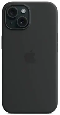 Чехол для iPhone 15 Silicone Case with MagSafe Black