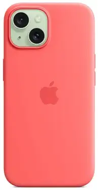 Чехол для iPhone 15 Silicone Case with MagSafe Guava